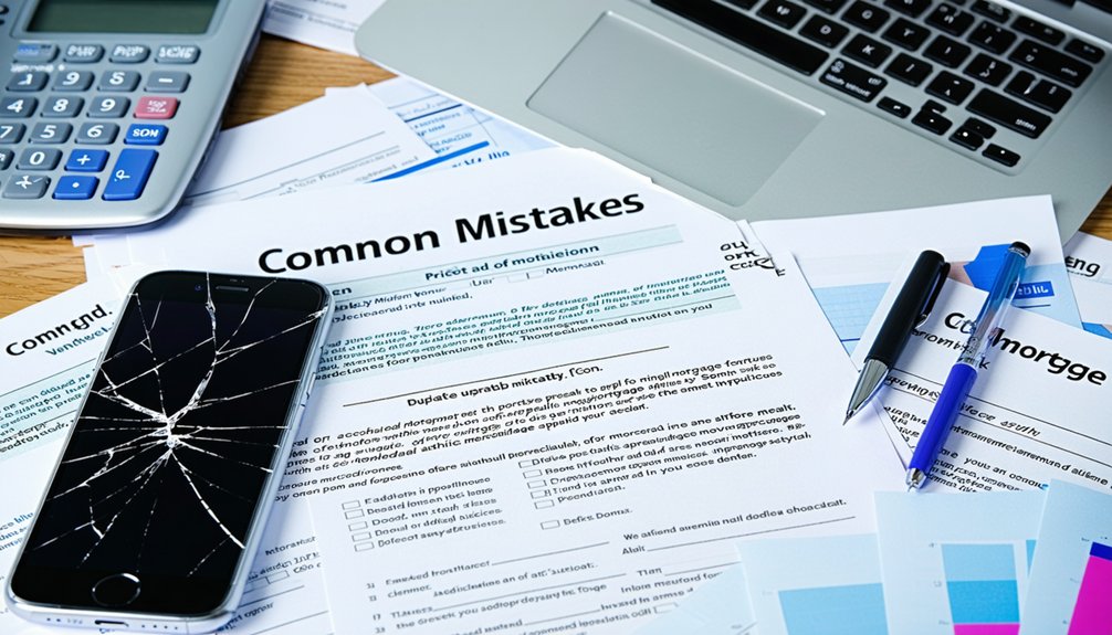 mortgage application common pitfalls